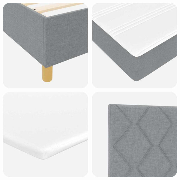 Boxspringbett Hellgrau 200x160 cm
