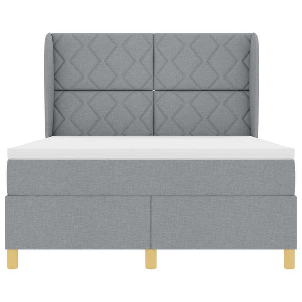 Boxspringbett Hellgrau 200x160 cm