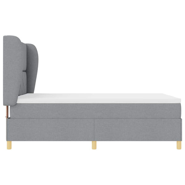 Boxspringbett Hellgrau 200x160 cm