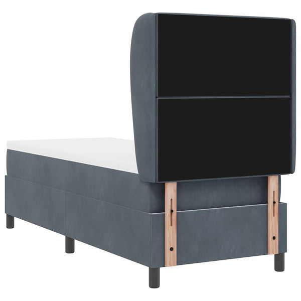 Boxspringbett mit Matratze Dunkelgrau 200x80 cm
