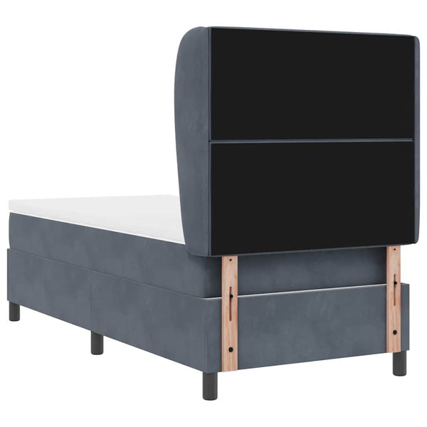 Boxspringbett mit Matratze Dunkelgrau 190x90 cm