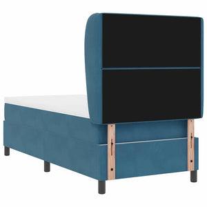 Boxspringbett Dunkelblau 190x90 cm mit Matratze