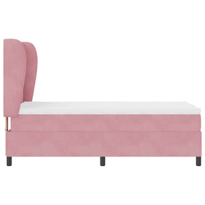 Boxspringbett Rosa 190x90 cm mit Matratze