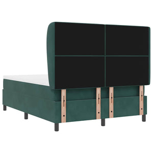 Boxspringbett mit Matratze Dunkelgrün 140x200 cm