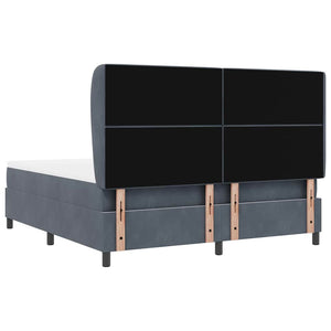 Boxspringbett mit Matratze Dunkelgrau 200x180 cm
