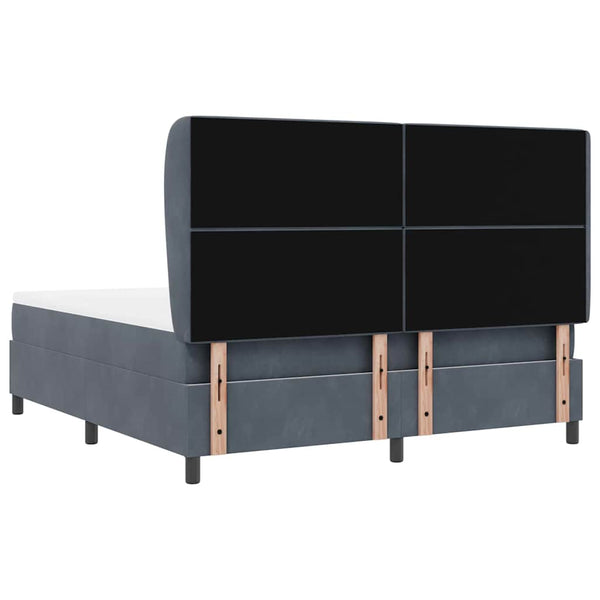 Boxspringbett mit Matratze Dunkelgrau 200x180 cm