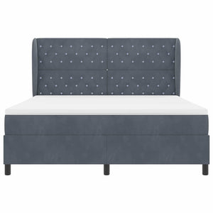 Boxspringbett mit Matratze Dunkelgrau 200x180 cm
