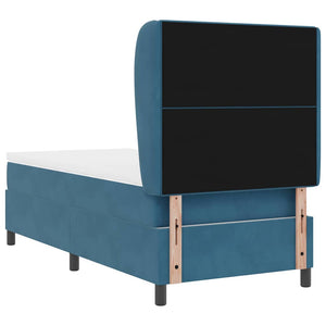 Boxspringbett Dunkelblau 200x80 cm Samt