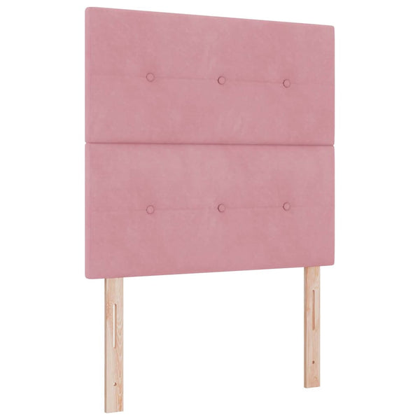 Boxspringbett Rosa Samt 200x80 cm