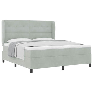 Boxspringbett mit Matratze Hellgrau 200x180 cm