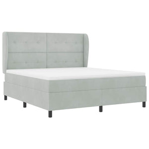 Boxspringbett mit Matratze Hellgrau 200x180 cm