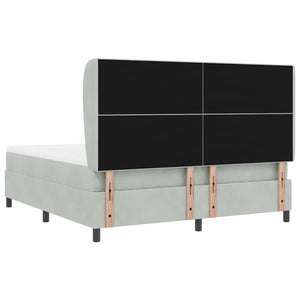 Boxspringbett mit Matratze Hellgrau 200x180 cm