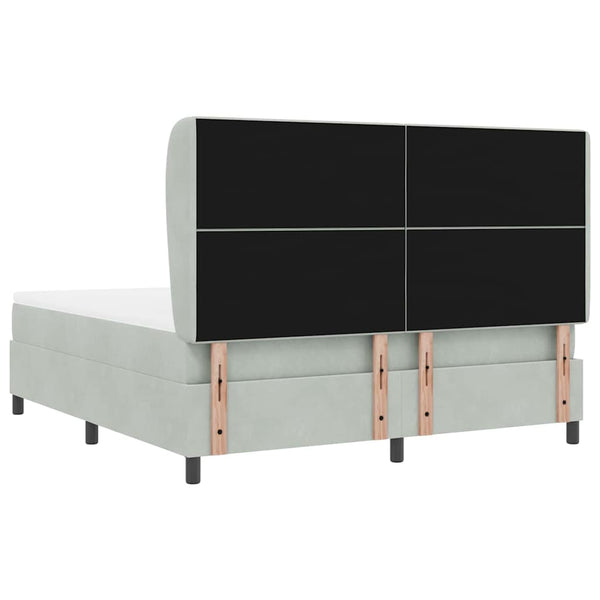Boxspringbett mit Matratze Hellgrau 200x180 cm