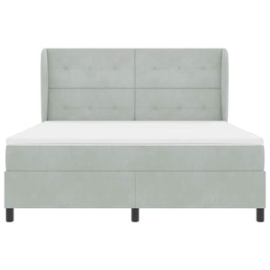Boxspringbett mit Matratze Hellgrau 200x180 cm