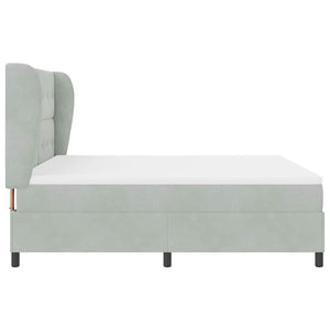 Boxspringbett mit Matratze Hellgrau 200x180 cm