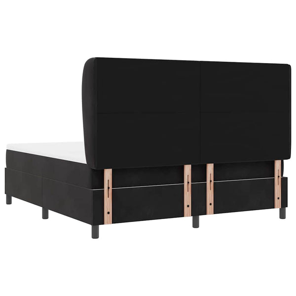 Boxspringbett mit Matratze Schwarz 200x180 cm