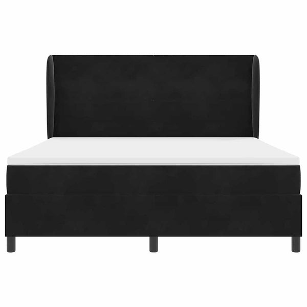 Boxspringbett mit Matratze Schwarz 200x180 cm