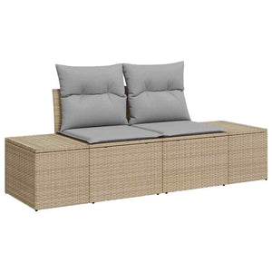 Garten Sofa Set Beige & Grau 5-teilig