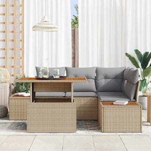 Garten Essgruppe mit Kissen, 5-teilig