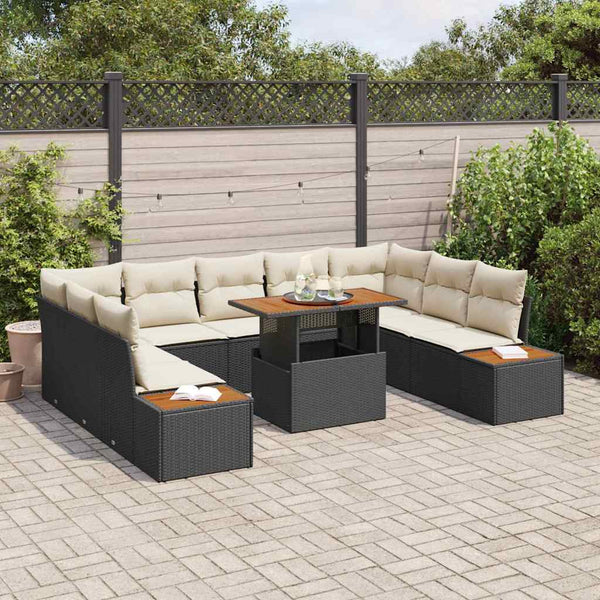 Garten Essgruppe mit Kissen, 10-teilig