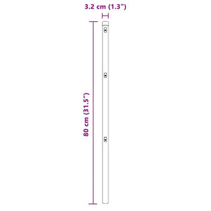 Zaunpfosten Grün 80cm 26er Set