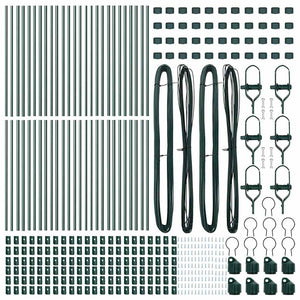 Grüne Zaunpfosten 80 cm - 52er Set