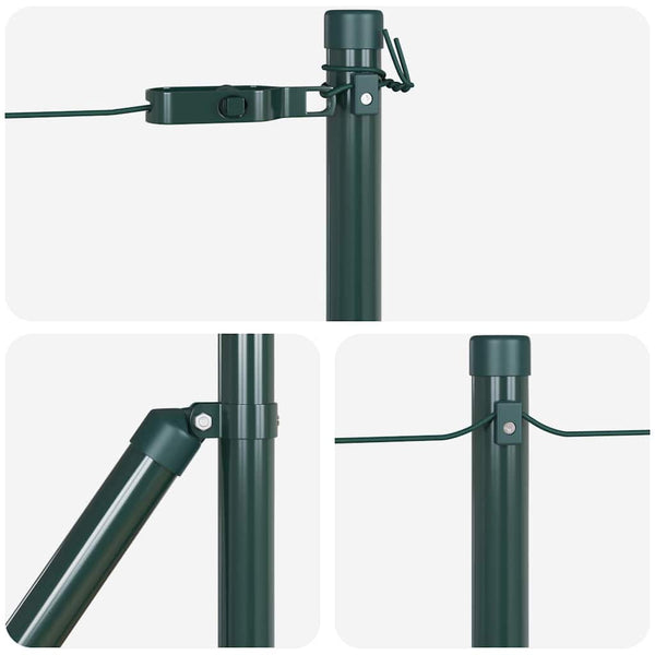 Grüne Zaunpfosten, 26er Set, 120cm