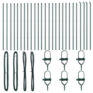 Zaunpfosten Grün 200cm - 26er Set