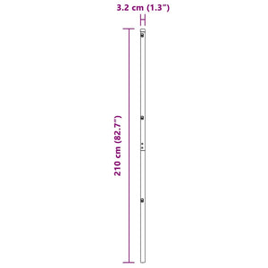 Grüne Zaunpfosten 26 Stk. 210 cm