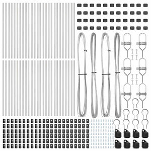 Zaunpfosten Grau 80cm - 52er Set
