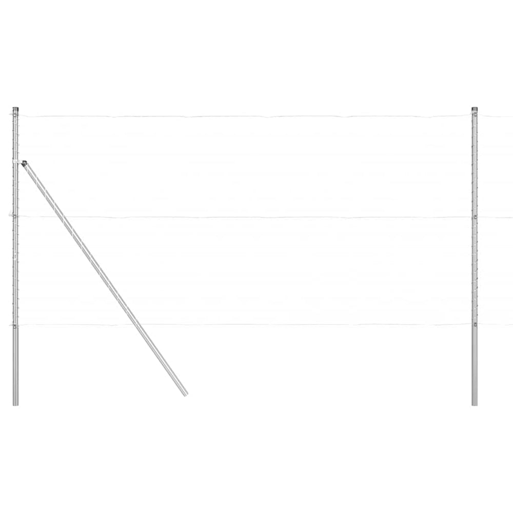 Graue Zaunpfosten, 52 Stk., 200 cm