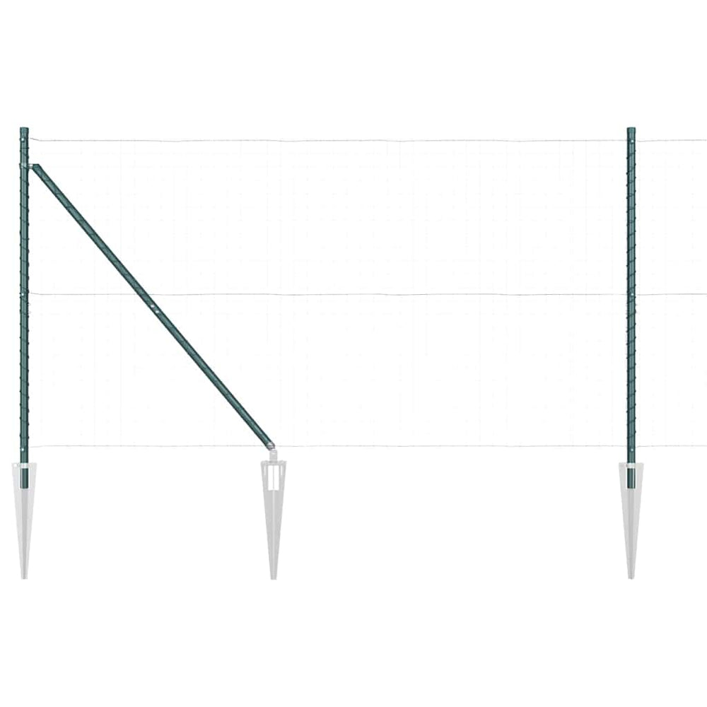 Zaunpfosten Grau 140 cm, 26er Pack