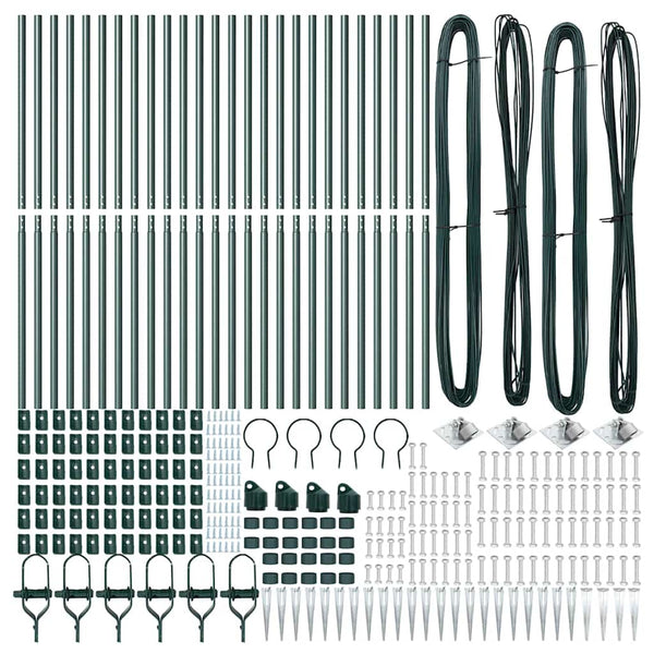 Zaunpfosten Grau 140 cm, 26er Pack
