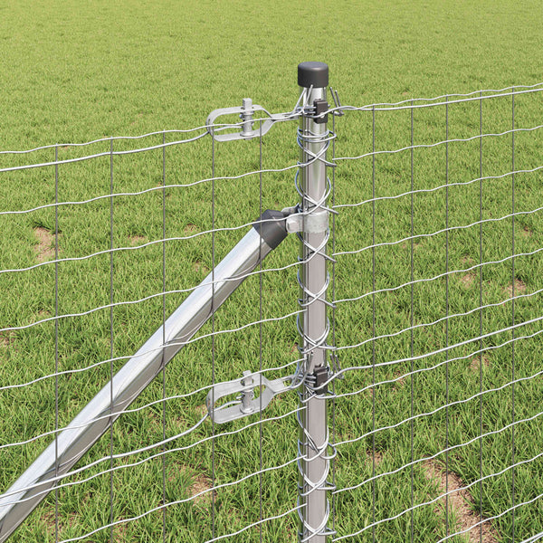 Zaunpfosten Grau 165 cm, 26er-Set