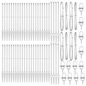 Graue Zaunpfosten 52 Stk. 165cm
