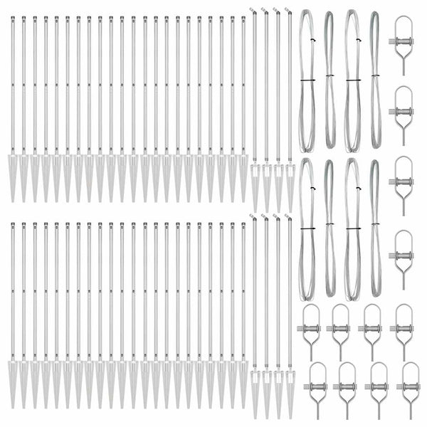 Graue Zaunpfosten 52 Stk. 165cm