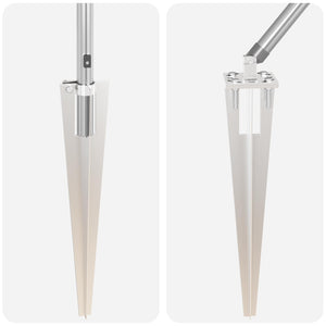 Zaunpfosten Grau 26 Stk. 205 cm