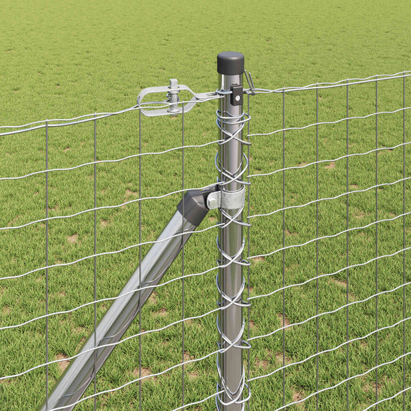 Zaunpfosten Grau 26 Stk. 205 cm