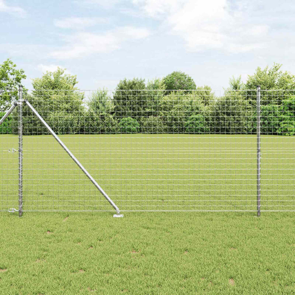 Zaunpfosten Grau 26 Stk. 205 cm