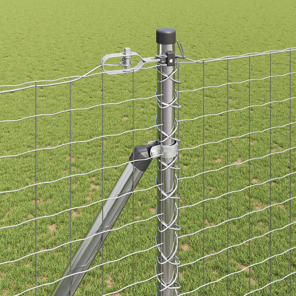 Graue Zaunpfosten, 26 Stk. 3,2x3,2x215 cm