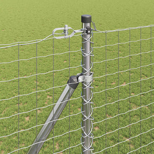 Graue Zaunpfosten, 52 Stk., 215 cm