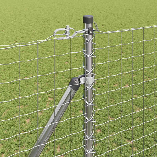 Graue Zaunpfosten, 52 Stk., 215 cm
