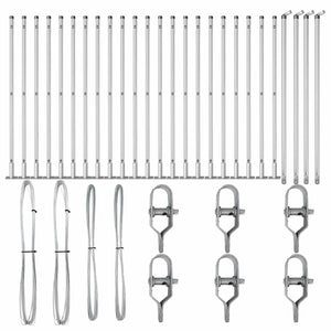 Zaunpfosten Grau 26 Stk. 70 cm
