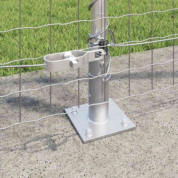 Zaunpfosten Grau 3,2x3,2x130cm, 52 Stk.