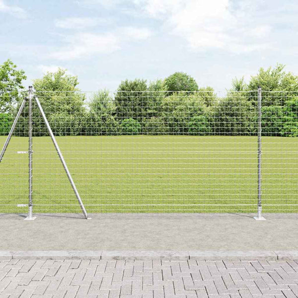 Zaunpfosten Grau 3,2x3,2x130cm, 52 Stk.
