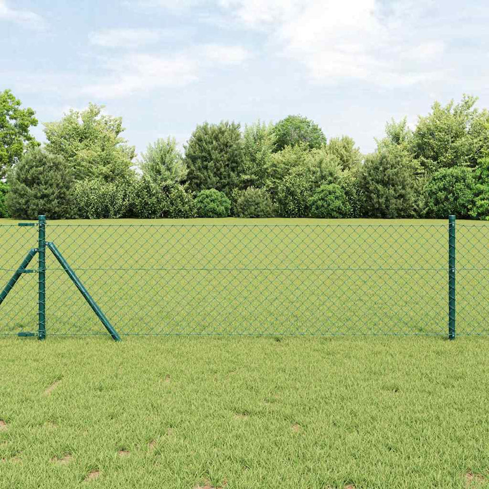 Grüne Zaunpfosten 10 x 0,8 m