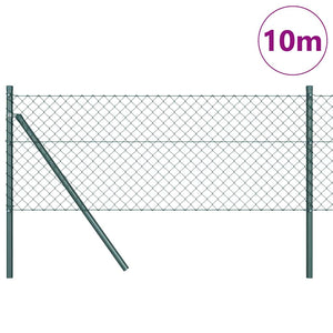 Grüne Zaunpfosten 10 x 0,8 m
