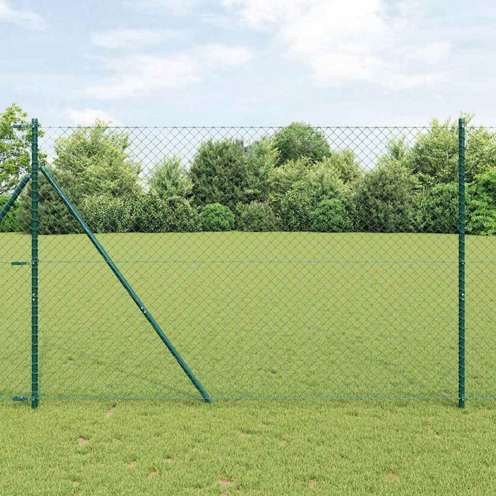 Grüne Zaunpfosten 10 x 1,6 m