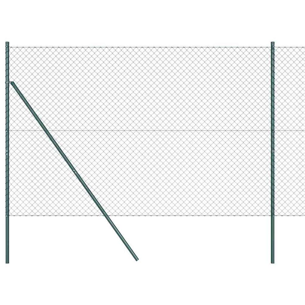 Grüne Zaunpfosten 10 x 1,6 m