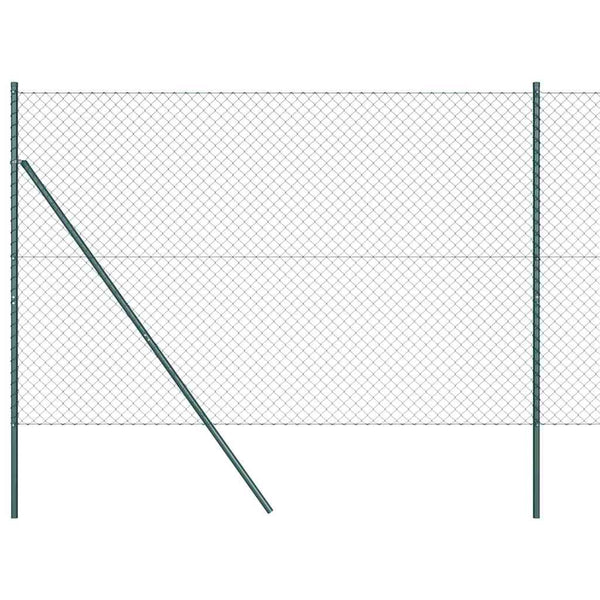 Grüne Zaunpfosten 10 x 1,6 m